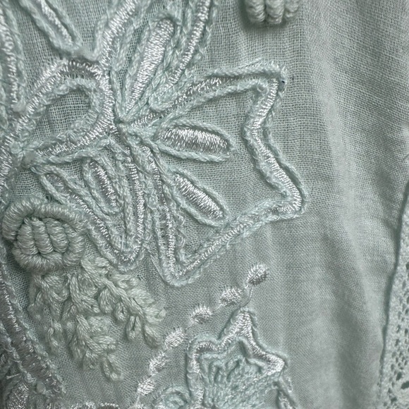 CHELSEA & VIOLET~SOFT NOSTALGIC~MIDI DRESS~PALE GREEN~LONG SLEEVE~DROP WAIST~BR - Picture 13 of 14